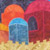 Jerusalem Blue with Jewel Colors Challah Cover